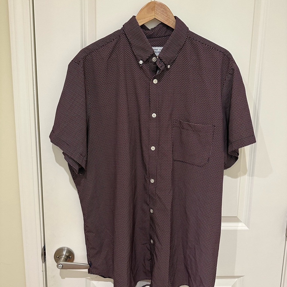 Mizzen+Main Red Casual Button Down Shirt